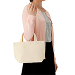 10oz 内ポケット付きオーガニックコットンキャンバストート(S)