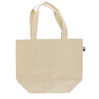 ベージュ 10oz 内ポケット付きフェアトレードコットンキャンバストート（L）