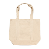 ベージュ 10ozノベルティオーガニックコットンキャンバスライントート