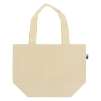 ベージュ 10ozノベルティフェアトレードコットンキャンバストート（M）