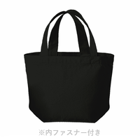 ブラック 12oz キャンバスベーシックファスナートート（S）