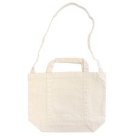 ベージュ 12oz キャンバスラインショルダートート