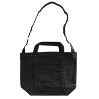 ブラック 12oz キャンバスラインショルダートート