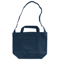 ブルー 12oz キャンバスラインショルダートート
