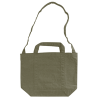 グリーン 12oz キャンバスラインショルダートート
