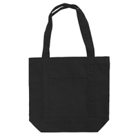 ブラック 12oz キャンバスライントート(M)