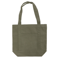 グリーン 12oz キャンバスライントート(M)