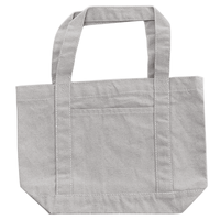 グレー 12oz キャンバスライントート(S)