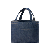 ブルー 13oz デニムフロントポケットトート