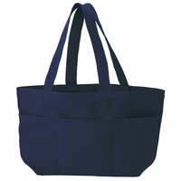 ブルー 13oz ライトウォッシュキャンバスツールトート(L)