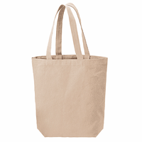 ベージュ 13oz ライトウォッシュキャンバストート（M）