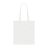 ホワイト 3.8oz デイリーフラットトートバッグ(L)