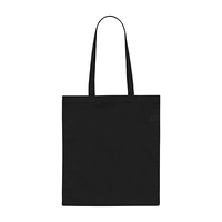 ブラック 3.8oz デイリーフラットトートバッグ(L)