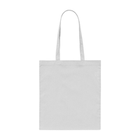グレー 3.8oz デイリーフラットトートバッグ(L)
