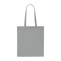 グレー 3.8oz デイリーフラットトートバッグ(L)
