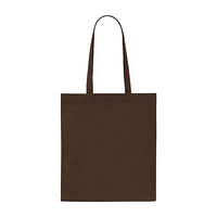 ブラウン 3.8oz デイリーフラットトートバッグ(L)