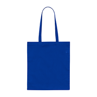 ブルー 3.8oz デイリーフラットトートバッグ(L)