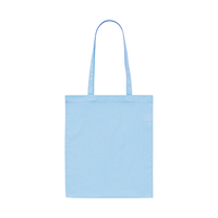ブルー 3.8oz デイリーフラットトートバッグ(M)