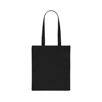 ブラック 3.8oz デイリーフラットトートバッグ(S)