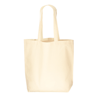 ベージュ 5oz オーガニックコットンバッグ（L）