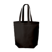 ブラック 5oz オーガニックコットンバッグ（M）