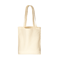 ベージュ 5oz オーガニックコットンフラットショルダートート