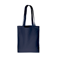 ブルー 5oz オーガニックコットンフラットショルダートート