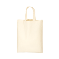 ベージュ 5oz オーガニックコットンA4フラットバッグ