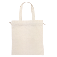 ベージュ 5oz コットンガゼット巾着トート(L)