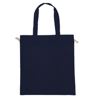 ブルー 5oz コットンガゼット巾着トート(L)