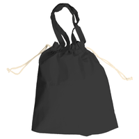 ブラック 5oz コットンガゼット巾着トート(M)