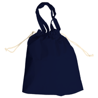 ブルー 5oz コットンガゼット巾着トート(M)