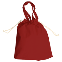 レッド 5oz コットンガゼット巾着トート(M)