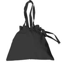 ブラック 5oz コットンギャザーバッグ