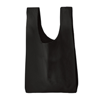 ブラック 5oz コットンマルシェバッグ（L）