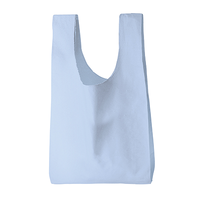 ブルー 5oz コットンマルシェバッグ（L）