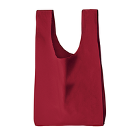 レッド 5oz コットンマルシェバッグ（L）