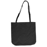 ブラック 5oz コットンラウンドボトムバッグ(M)