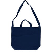 ブルー 5oz コットンWスタイルバッグ