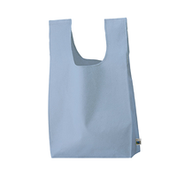 ブルー 5oz フェアトレードコットンマチ付マルシェバッグ