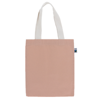 ピンク 7oz フェアトレードコットンフラットトート