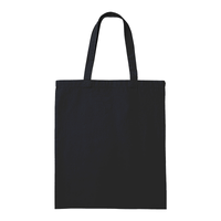 ブラック 8.0oz ライトキャンバスフラットトート（L）