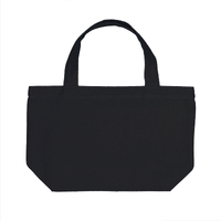 ブラック 8oz ライトキャンバスタウントート（S）