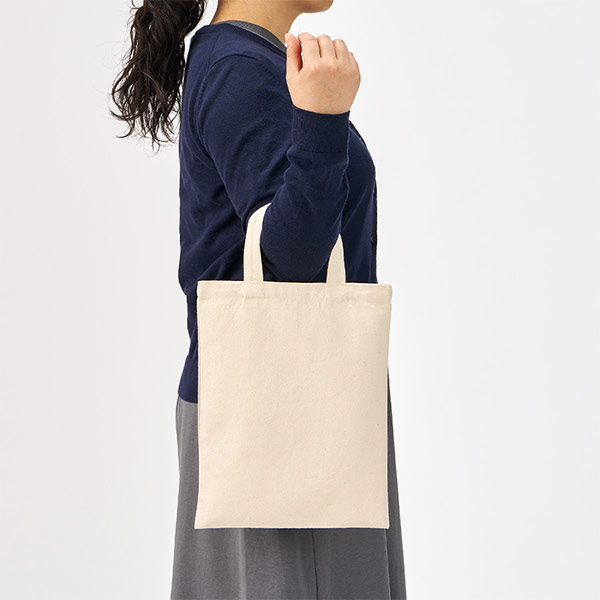 8oz ライトキャンバスフラットバッグ（M）