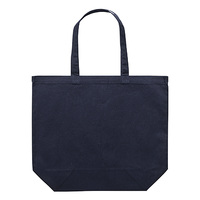 ブルー 8oz レギュラーキャンバストートバッグ（L）