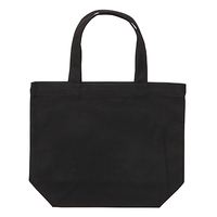 ブラック 8oz レギュラーキャンバストートバッグ（S）