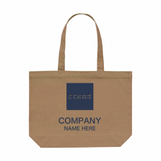 会社名と企業ロゴが入れられるトートバッグをオリジナルでプリント　企業・ショップのテンプレート