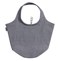 ブルー MOTTERU クルリト マルシェバッグ（再生コットン）