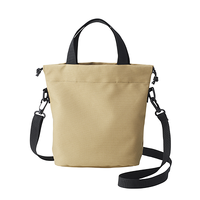 ベージュ TRUSS リサイクルポリエステル パースミニバッグ