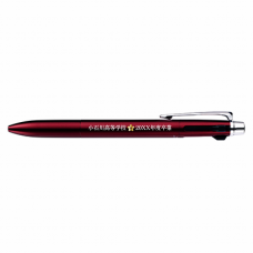 桜の花と学校名入り3色ボールペンをオリジナルでプリント　卒業祝いのテンプレート　ジェットストリーム プライム 3色ボールペン 0.5mmの無料デザインテンプレート